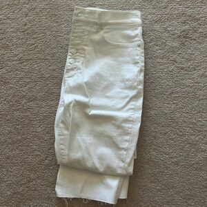 Loft white kick crop jeans size 29/8